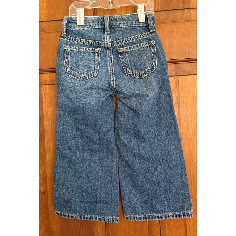 NWT Old Navy Toddler Wide-Leg Jeans Size 3T Blue 100% Cotton Denim - Picture 2 of 12